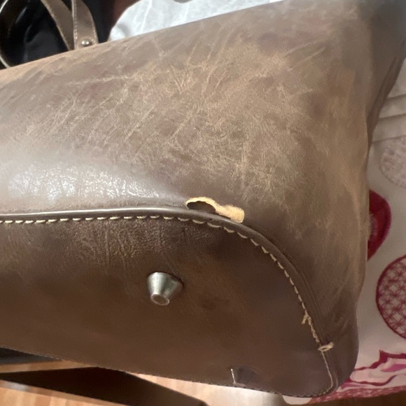 Montana West Brown and Teal Embroidered Tote - Picture 10 of 10